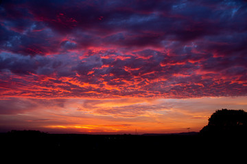 Fototapeta premium sunset in the mountains