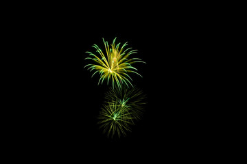 Fototapeta premium colorful fireworks in the night sky