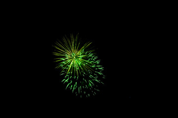 Fototapeta premium colorful fireworks in the night sky