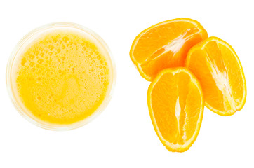 Fresh orange juice with pulp, healthy food.