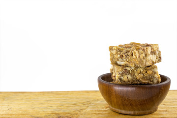 Boy Foot, ground peanut candy typical of Brazil, state of Minas Gerais. Sweet junin festival, made in the city of the piranguinho. Space for text