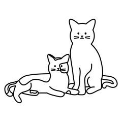 cute cats mascots adorables characters