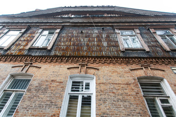 The ensemble of historic wooden houses in the center of Vladivostok. Historical Foundation.