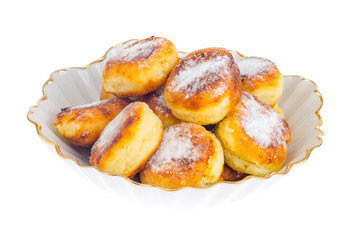 Sweet delicious curd buns. Photo