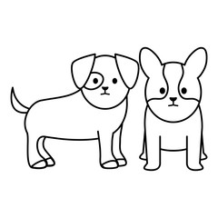 little dogs adorables mascots characters