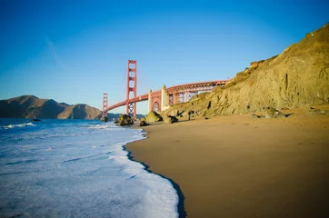 Foto auf Acrylglas Baker Strand, San Francisco golden gate bridge 