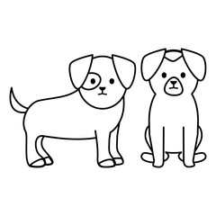 little dogs adorables mascots characters
