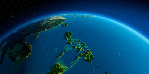 Detailed Earth. Southeast Asia. Philippines
