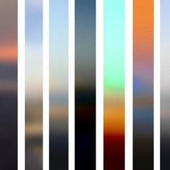 Artistic Vertical Strips in Beautiful Mix of Colors