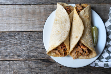 Mexican tacos known as 