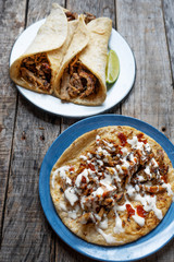 Mexican tacos known as 