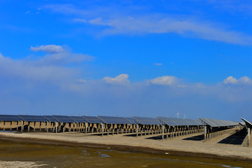 Fototapeta premium Solar panels green energy