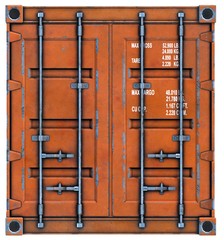 Cargo Container 2D Game Art