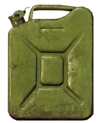 Old greenn Jerry Can 2D Game Art