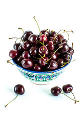 A large handful of cherries in the Uzbek national dish