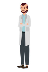 professional doctor medicine worker character