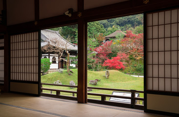 京都　高台寺の紅葉　