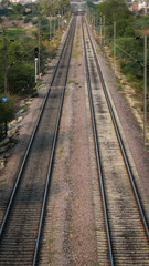 Fototapeta na wymiar railway in forest