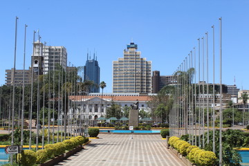 City view of Nairobi, Kenya - obrazy, fototapety, plakaty