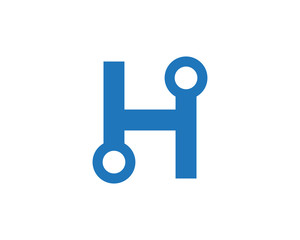 H Letter Logo Template Design Vector