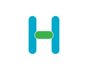 H Letter Logo Template Design Vector