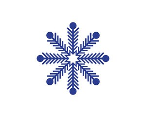 Snowflakes Logo Template