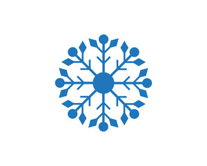 Snowflakes Logo Template