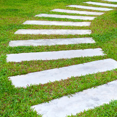 The road in the park....