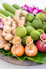 Thai herbs for massage in spa