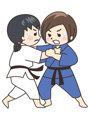 柔道家の女性