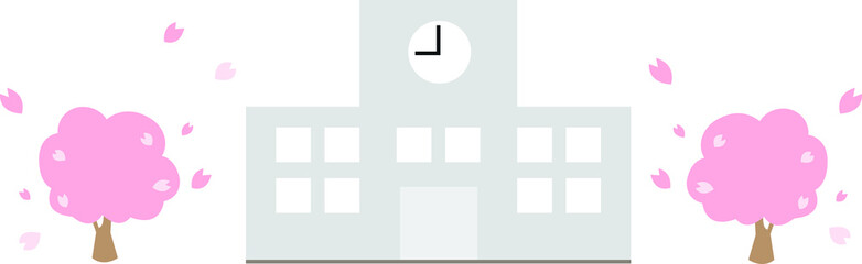 小学校校舎のイラスト