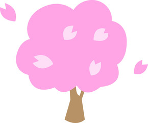 桜の木のイラスト