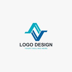 Real estate logo design vector. Sign house logo illustration. Abstract logo design for real estate company business.