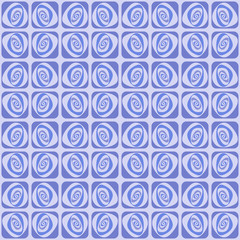 Vector swirl seamless pattern. Retro abstract geometric ornament for textile, prints, wallpaper, wrapping paper, web etc
