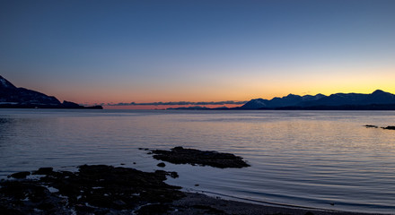 Sundown over Tongass Narrows Alaska