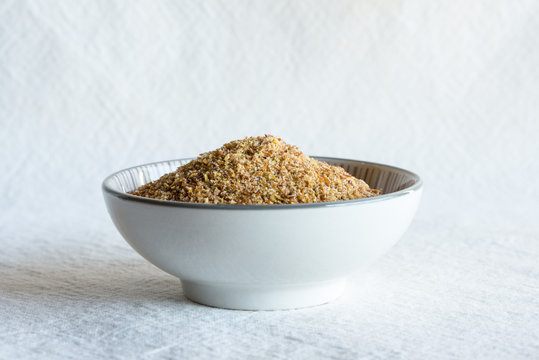 Flaxseed Meal in a Bowl