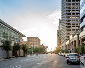 Fototapeta na wymiar Downtown Phoenix at Sunset