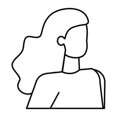 beautiful young woman avatar character