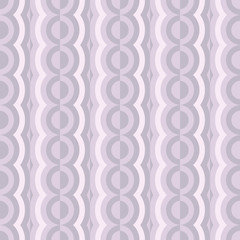 Vector rounded seamless pattern with contrast elements. Retro abstract geometric garlands for textile, prints, wallpaper, wrapping paper, web etc.