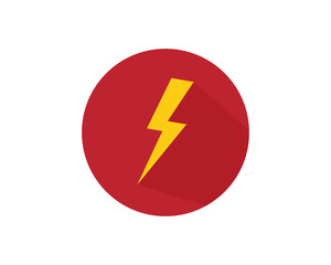 Lightning logo vector illustration