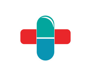 cross drugstore medical pharmacy logo