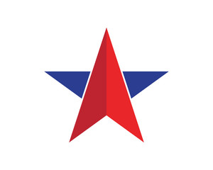 Star logo template vector icon illustration