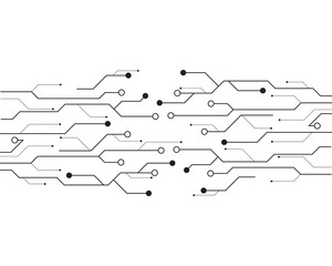Circuit illustration design vector symbol logo