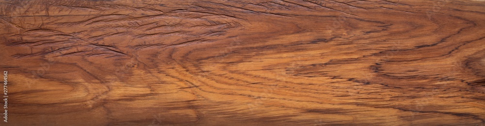Sticker burmese teak wood plank natural texture, plank natural texture background, super long teak wood plan - Stickers