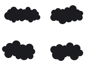 Behangcirkel Cloud logo template design © dar
