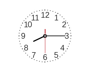 Clock ilustration icon Vector template