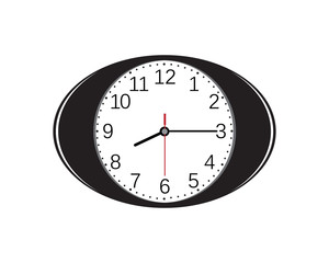 Clock ilustration icon Vector template