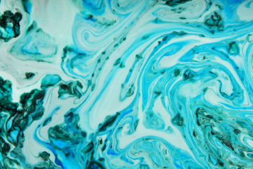 Beautiful abstract painting is a painting technique Ebru .Turkish Ebru style on the water with acrylic paints wring wave.Stylish combination of luxury.Contemporary art marble liquid texture