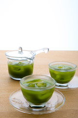 青汁、和風イメージ