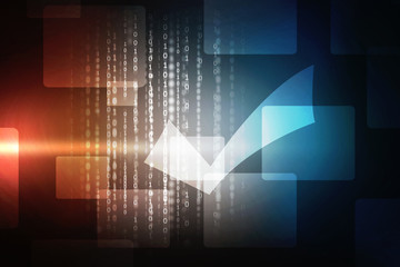 2d illustration Checkbox Tick